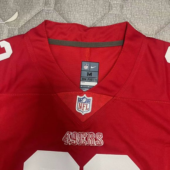 NFL San Francisco 49ers Christian McCaffrey #23 Red Jersey - Picture 11 of 11